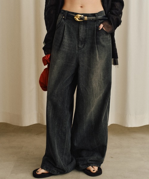 Super wide mens like denim／スーパーワイドメンズライクデニム