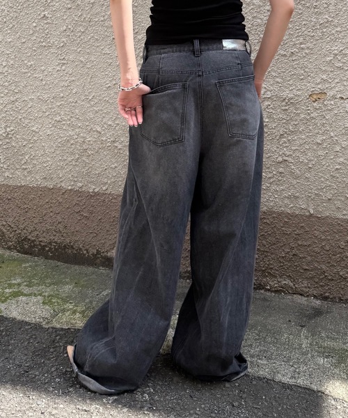 Super wide mens like denim／スーパーワイドメンズライクデニム