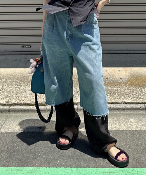 Super wide mens like denim／スーパーワイドメンズライクデニム