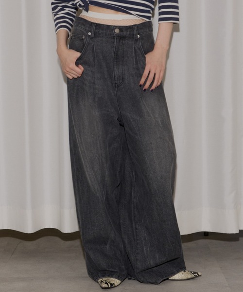 yae/スーパーワイドメンズライクデニム セール】Super wide mens like denim／スーパーワイドメンズ