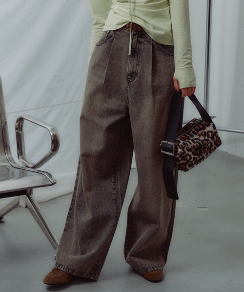 Super wide mens like denim／スーパーワイドメンズライクデニム