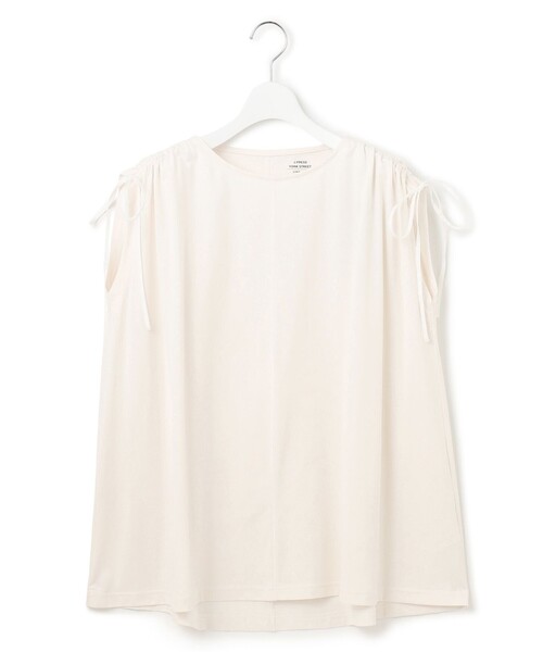 tシャツ 「WOMEN」「SMOOTH JERSEY」ショルダー シャーリング プルオーバー レディース WOMEN】【SMOOTH JERSEY】ショルダー シャーリング プルオーバー
