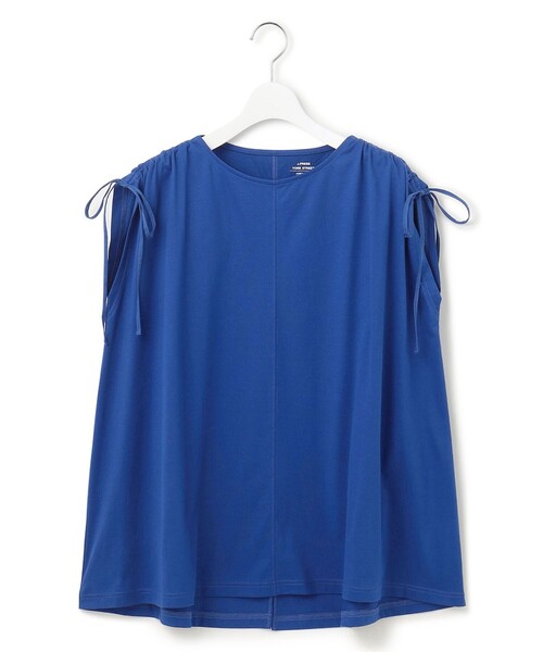 tシャツ 「WOMEN」「SMOOTH JERSEY」ショルダー シャーリング プルオーバー レディース WOMEN】【SMOOTH JERSEY】ショルダー シャーリング プルオーバー