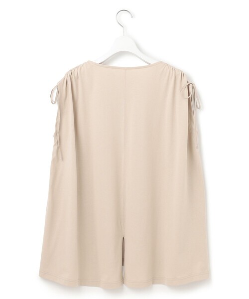 J.PRESS YORK STREET(ジェイプレスヨークストリート)の「【WOMEN】【SMOOTH JERSEY】ショルダー シャーリング プルオーバー(Tシャツ/カットソー・レディース・ネイビー系/ブルー系/ベージュ系/ホワイト系・F)」の5枚目の写真