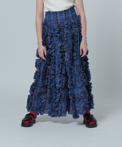 LOWRYS FARM（ローリーズファーム）の「ＩＮＤＩＡＩＳ２ＷＡＹパンツ　112144（その他パンツ・キッズ・ブルー/レッド・FREE）」の2枚目の写真