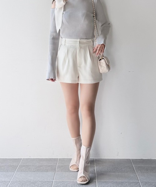 8YARDS 2025完売品　レディース ダブルタックショーツ ホワイト ショーツ レディース レディースショーツ 5枚セット シームレス 下着