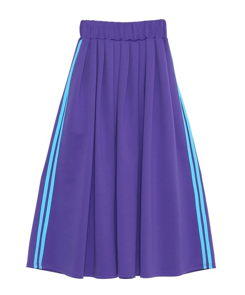 PUNYUS（プニュズ）の「トラックフレアロングスカート（スカート・レディース・グレー/ブラック/パープル・1/2/3/4）」の15枚目の写真