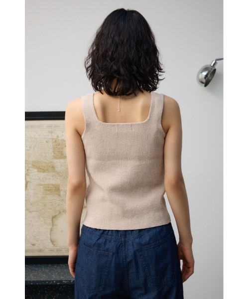 AZUL by moussy（アズールバイマウジー）の「パイルニットタンク（タンクトップ・レディース・ブラック/グリーン/ベージュ・FREE）」の8枚目の写真