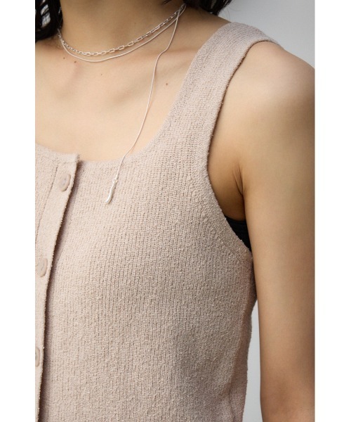 AZUL by moussy（アズールバイマウジー）の「パイルニットタンク（タンクトップ・レディース・ブラック/グリーン/ベージュ・FREE）」の11枚目の写真