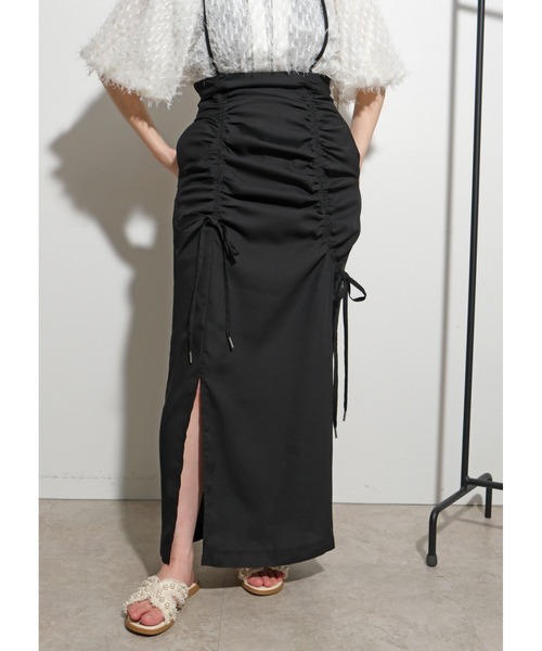 アシメデザインギャザーSK Palm Riche│Eimee Law & LHELBIE