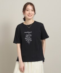ITS'DEMO（イッツデモ）の「◆【シルエットゆったり】ブーケプリントTシャツ（Tシャツ/カットソー）」