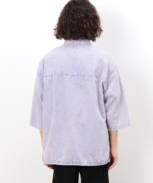 硫化染めデニム／インディゴ染めデニムシャツ（シャツ/ブラウス）｜Purple&Yellow（パープルアンドイエロー）