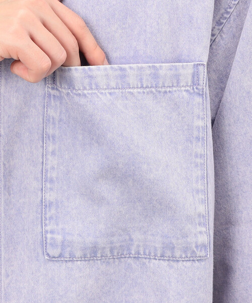 硫化染めデニム／インディゴ染めデニムシャツ（シャツ/ブラウス）｜Purple&Yellow（パープルアンドイエロー）