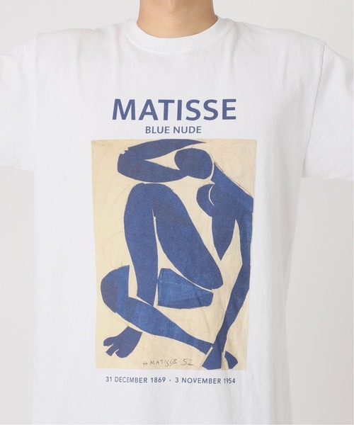 EDIFICE（エディフィス）の「《再入荷》MATISSE(マティス) 別注 アートプリント Tシャツ（Tシャツ/カットソー・メンズ・ホワイト/ホワイト×ホワイト/ライトホワイト・LARGE/MEDIUM）」の4枚目の写真