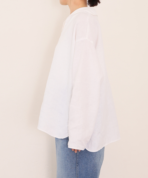 【美品✨】journal standard luxeソフトリネンセーラーシャツ JOURNAL STANDARD LUXE シャツ ブラウス ソフトリネン セーラー