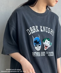 [Jeans Factory Clothes/ジーンズファクトリークローズ] BATMAN ダメージ加工フロッキープリントTシャツ