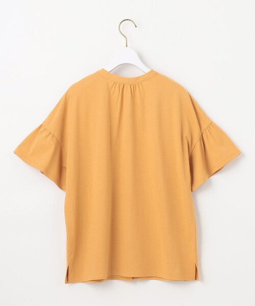 ANY SIS(エニィスィス)の「汗ジミ防止加工カット ブラウス(Tシャツ/カットソー・レディース・パープル系/ライトグリーン系/アイボリー系/ブラック系/イエロー系・4)」の20枚目の写真