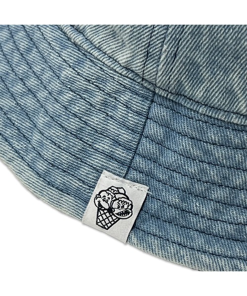 ICECREAM(アイスクリーム)の「WASHED DENIM HAT(ハット・メンズ・ブルー/ブラック/その他・MEDIUM/LARGE)」の4枚目の写真