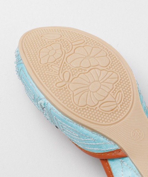 チャイハネ（チャイハネ）の「【チャイハネ】ビーズジュッティ（パンプス・レディース・ブラック/ブルー/ホワイト/ベージュ/イエロー・23.5/24.5）」の21枚目の写真