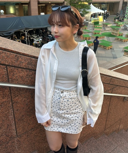 Birthday room(バースデイルーム)の「シアーカラーシャツ / sheer color shirt(シャツ/ブラウス・レディース・イエロー/ホワイト/ピンク・FREE)」の21枚目の写真