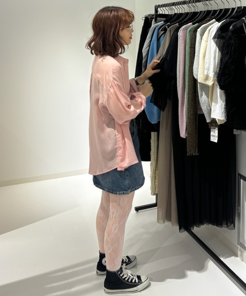 Birthday room(バースデイルーム)の「シアーカラーシャツ / sheer color shirt(シャツ/ブラウス・レディース・イエロー/ホワイト/ピンク・FREE)」の9枚目の写真