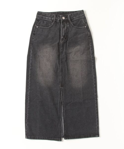 paravion（パラビオン）の「デニムロングスカート/S.Mサイズ展開あり（デニムスカート・レディース・ブラック/ブルー・SMALL/MEDIUM）」の14枚目の写真