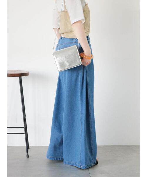 ehka sopo(エヘカソポ)の「サイドタックデニムパンツ(デニムパンツ・レディース・ブルー/グレー/サックスブルー・F)」の16枚目の写真