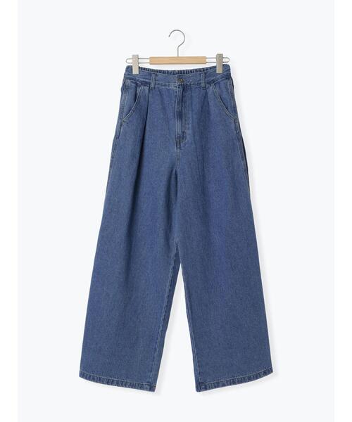 ehka sopo(エヘカソポ)の「サイドタックデニムパンツ(デニムパンツ・レディース・ブルー/グレー/サックスブルー・F)」の6枚目の写真