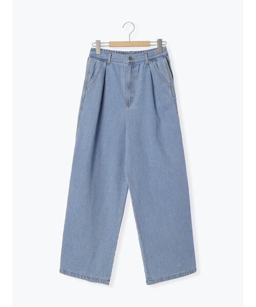 ehka sopo(エヘカソポ)の「サイドタックデニムパンツ(デニムパンツ・レディース・ブルー/グレー/サックスブルー・F)」の7枚目の写真