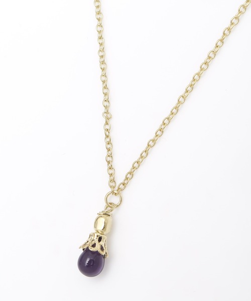 チャイハネ（チャイハネ）の「【チャイハネ】メリティアネックレス（ネックレス・レディース・クリア/ターコイズブルー/ブラック/グリーン/レッド/パープル/オレンジ・FREE）」の4枚目の写真