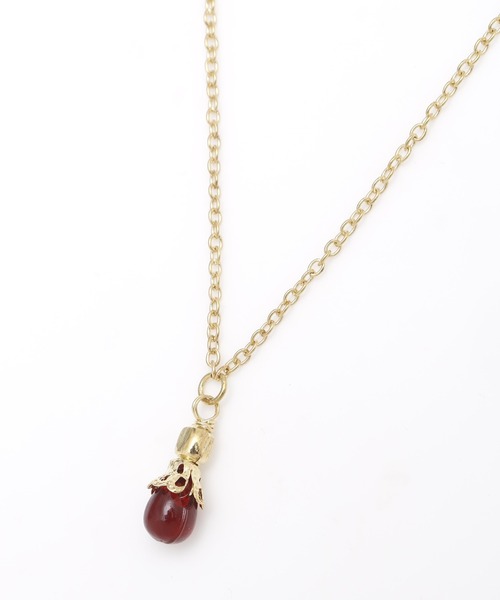 チャイハネ（チャイハネ）の「【チャイハネ】メリティアネックレス（ネックレス・レディース・クリア/ターコイズブルー/ブラック/グリーン/レッド/パープル/オレンジ・FREE）」の5枚目の写真