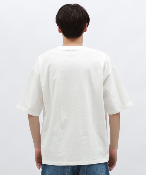 LAKOLE（ラコレ）の「ラインフラワープリントＴ / 122077（Tシャツ/カットソー・メンズ・ホワイト/ブラック/ブルー・X-LARGE/LARGE/MEDIUM）」の9枚目の写真