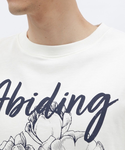 LAKOLE（ラコレ）の「ラインフラワープリントＴ / 122077（Tシャツ/カットソー・メンズ・ホワイト/ブラック/ブルー・X-LARGE/LARGE/MEDIUM）」の10枚目の写真