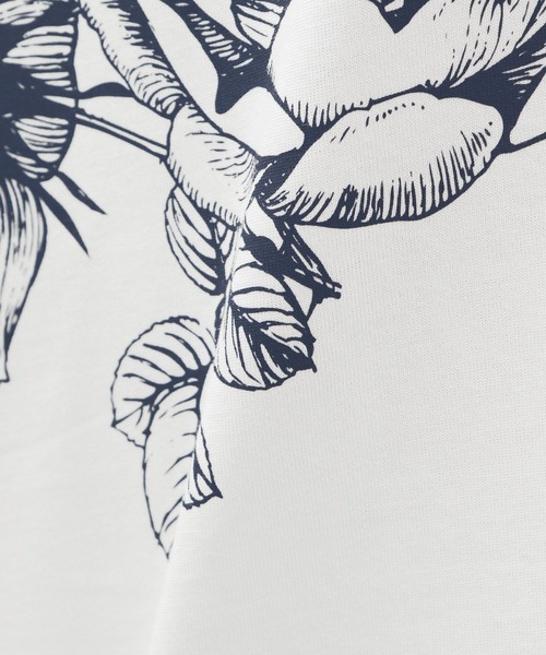 LAKOLE（ラコレ）の「ラインフラワープリントＴ / 122077（Tシャツ/カットソー・メンズ・ホワイト/ブラック/ブルー・X-LARGE/LARGE/MEDIUM）」の16枚目の写真