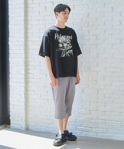 LAKOLE（ラコレ）の「ラインフラワープリントＴ / 122077（Tシャツ/カットソー・メンズ・ホワイト/ブラック/ブルー・X-LARGE/LARGE/MEDIUM）」の22枚目の写真