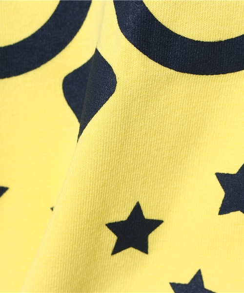 こどまーく(コドマーク)の「オウルプリント長袖Tシャツ(Tシャツ/カットソー・キッズ・イエロー/ターコイズブルー・6-8Y/4Y/1Y/2Y/3Y)」の6枚目の写真