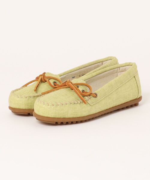 Minnetonka(ミネトンカ)の「《MINNETONKA》CANVAS MOC モカシン キャンバス モック(モカシン/デッキシューズ・レディース・ピンク系その他/イエロー系その他・US5)」の2枚目の写真