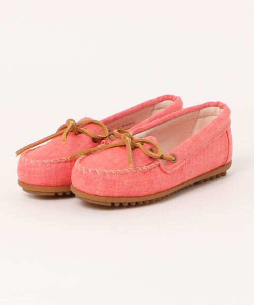 Minnetonka(ミネトンカ)の「《MINNETONKA》CANVAS MOC モカシン キャンバス モック(モカシン/デッキシューズ・レディース・ピンク系その他/イエロー系その他・US5)」の1枚目の写真