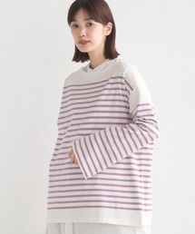 フレアスリーブ ボーダーカットソー」に該当するTシャツ