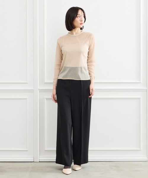 【美品】AIMER エメ　プチハイネックラメトップス プチハイネックラメトップス(M ゴールド): AIMER | エメ｜ミマツ