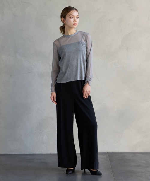 AIMER（エメ）の「プチハイネックラメトップス（Tシャツ/カットソー・レディース・ゴールド/シルバー・MEDIUM/LARGE）」の7枚目の写真