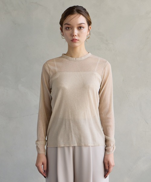 AIMER（エメ）の「プチハイネックラメトップス（Tシャツ/カットソー・レディース・ゴールド/シルバー・MEDIUM/LARGE）」の21枚目の写真