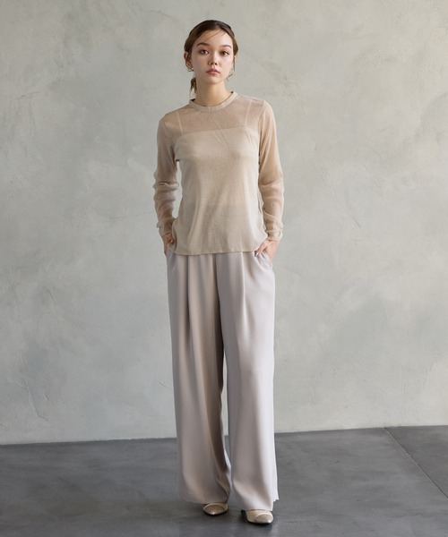 AIMER（エメ）の「プチハイネックラメトップス（Tシャツ/カットソー・レディース・ゴールド/シルバー・MEDIUM/LARGE）」の12枚目の写真