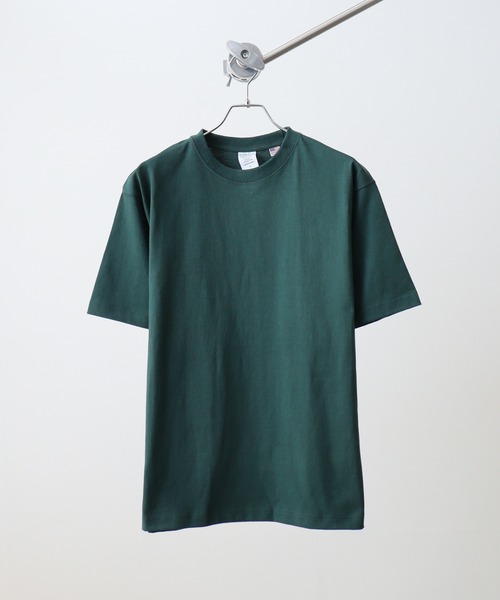 CROSS & STITCH(クロスステッチ)の「CROSS & STITCH 8.1オンス ヘビーウェイト USAコットン 半袖Tシャツ(Tシャツ/カットソー・メンズ・ホワイト/ブラック/カーキ/ナチュラル/ダークグリーン/ネイビー/アッシュ/スミクロ・M/L/XL/S/XXL)」の6枚目の写真