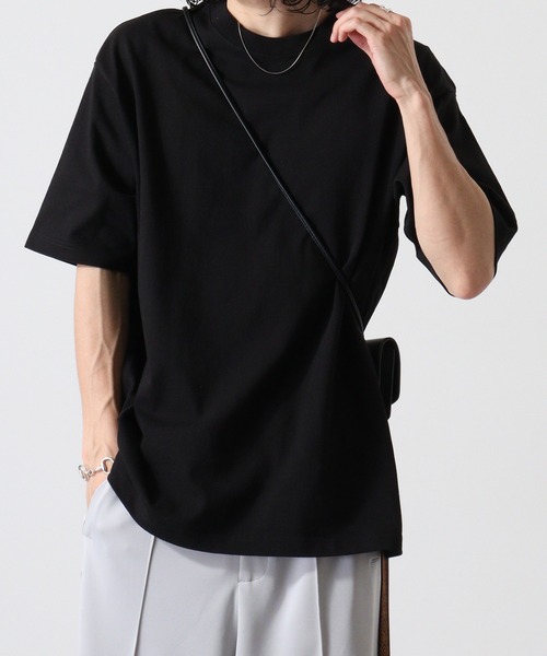 CROSS & STITCH(クロスステッチ)の「CROSS & STITCH 8.1オンス ヘビーウェイト USAコットン 半袖Tシャツ(Tシャツ/カットソー・メンズ・ホワイト/ブラック/カーキ/ナチュラル/ダークグリーン/ネイビー/アッシュ/スミクロ・M/L/XL/S/XXL)」の9枚目の写真
