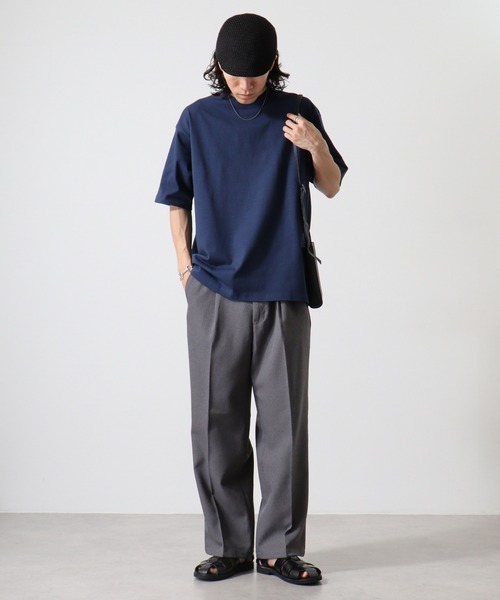 CROSS & STITCH(クロスステッチ)の「CROSS & STITCH 8.1オンス ヘビーウェイト USAコットン 半袖Tシャツ(Tシャツ/カットソー・メンズ・ホワイト/ブラック/カーキ/ナチュラル/ダークグリーン/ネイビー/アッシュ/スミクロ・M/L/XL/S/XXL)」の15枚目の写真