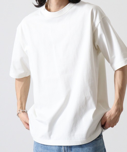 CROSS & STITCH(クロスステッチ)の「CROSS & STITCH 8.1オンス ヘビーウェイト USAコットン 半袖Tシャツ(Tシャツ/カットソー・メンズ・ホワイト/ブラック/カーキ/ナチュラル/ダークグリーン/ネイビー/アッシュ/スミクロ・M/L/XL/S/XXL)」の22枚目の写真