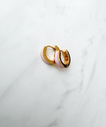 メタルカラーフープピアス