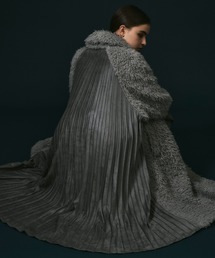 NOISE MAKER | バックプリーツフェイクスウェード切替ボアコート(その他アウター)