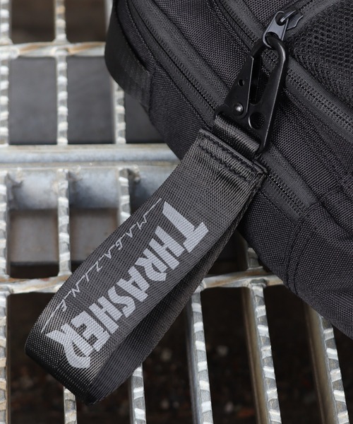 THRASHER（スラッシャー）の「【THRASHER/スラッシャー】カナビラキーホルダー付き ミニショルダーバッグ/ショルダーバッグ（ショルダーバッグ・メンズ・ブラック・FREE）」の5枚目の写真